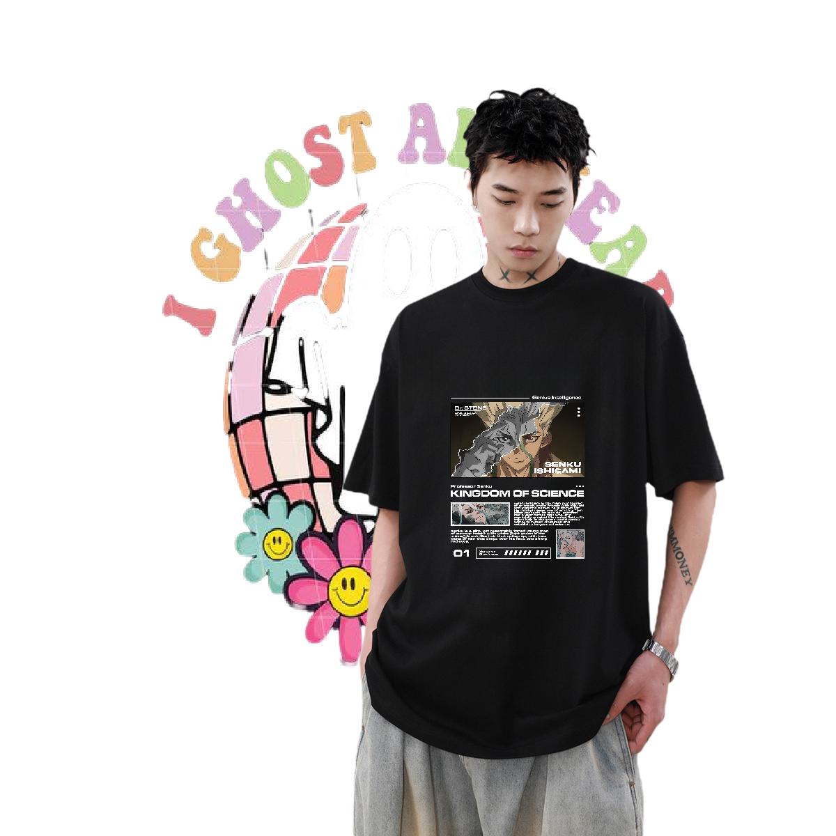 New Arrival T-Shirts Anime Print Tshirt for Man Woman Casual Daily Wear Cotton Breathable Soft Cool Design Polos