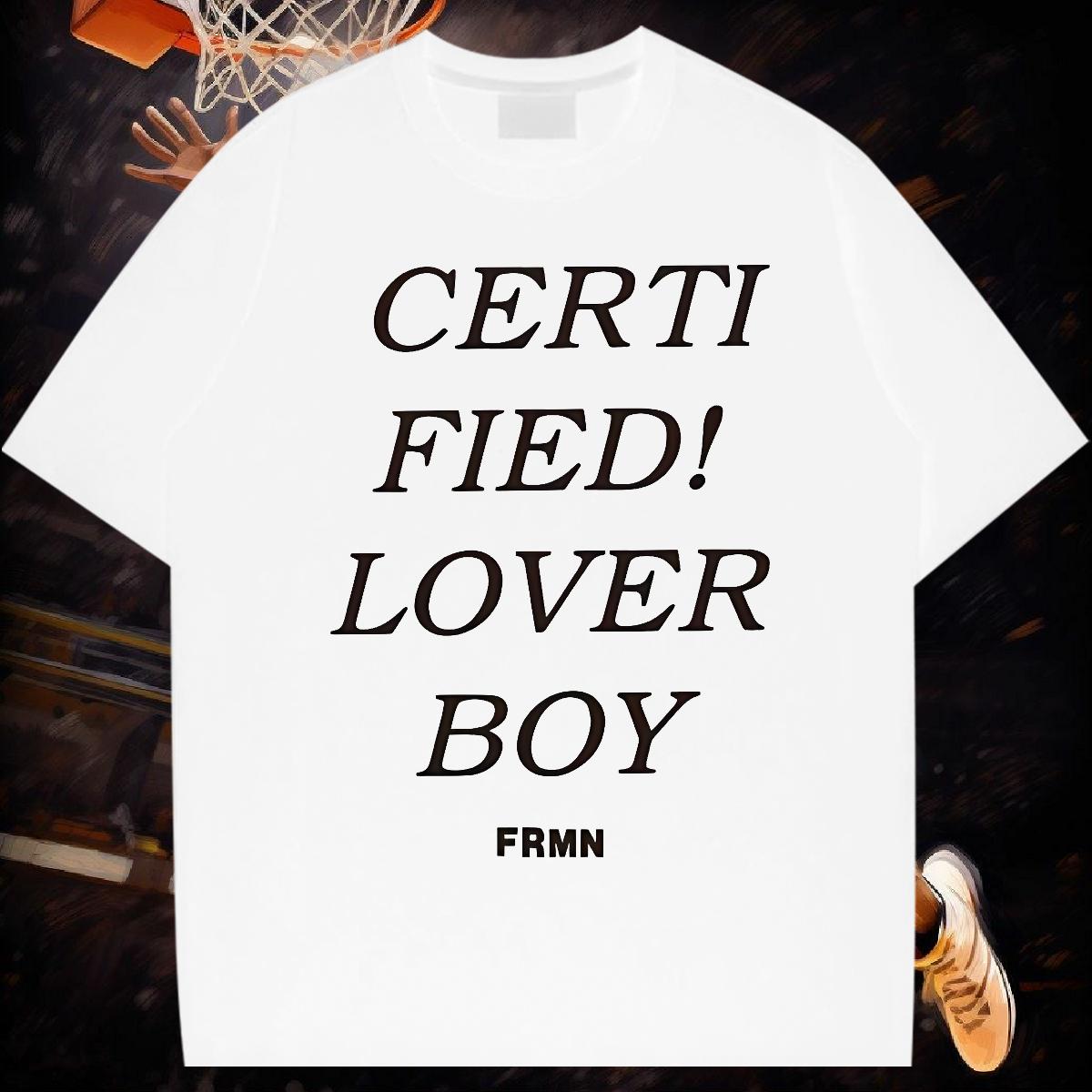 Fashion Casual T Shirt For Man fashion 100% Cotton 230g Customized Street Couples T Shirts Crew Neck Cotton High Quality