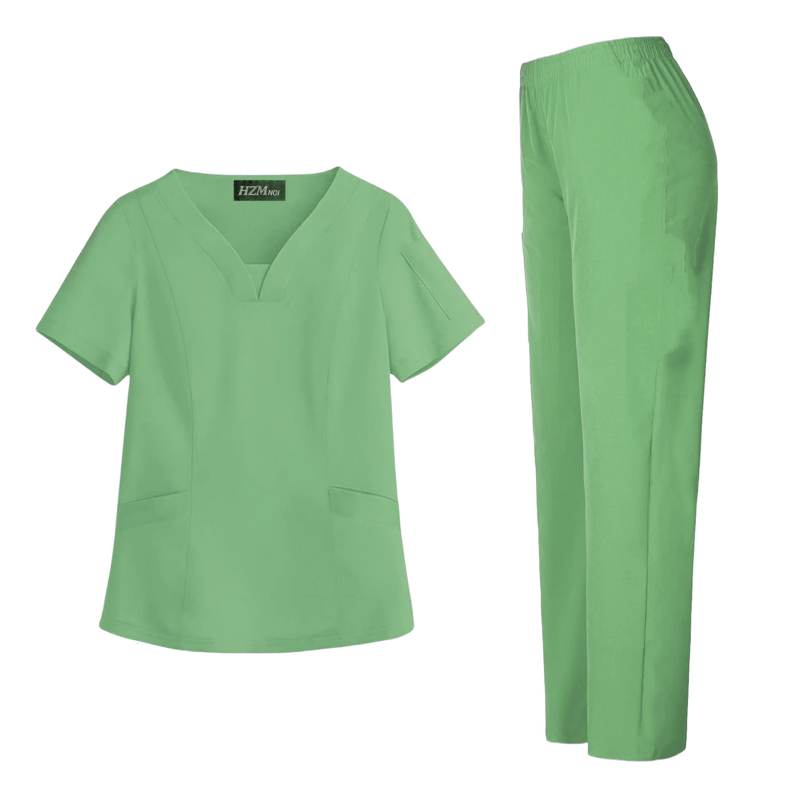 Uniforms Woman Scrub Set Nurse Beauty Salon Workwear Clinical Scrubs Top Pant Spa Doctor Nursing Tunic Suit 240715