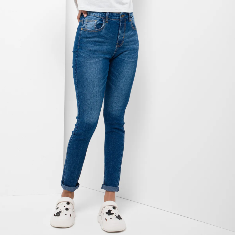 High-Waisted Wide Leg Split Hem Women's Denim Ladies Jeans Comfortable, Stylish, and Perfect for Day-to-Night Transitions