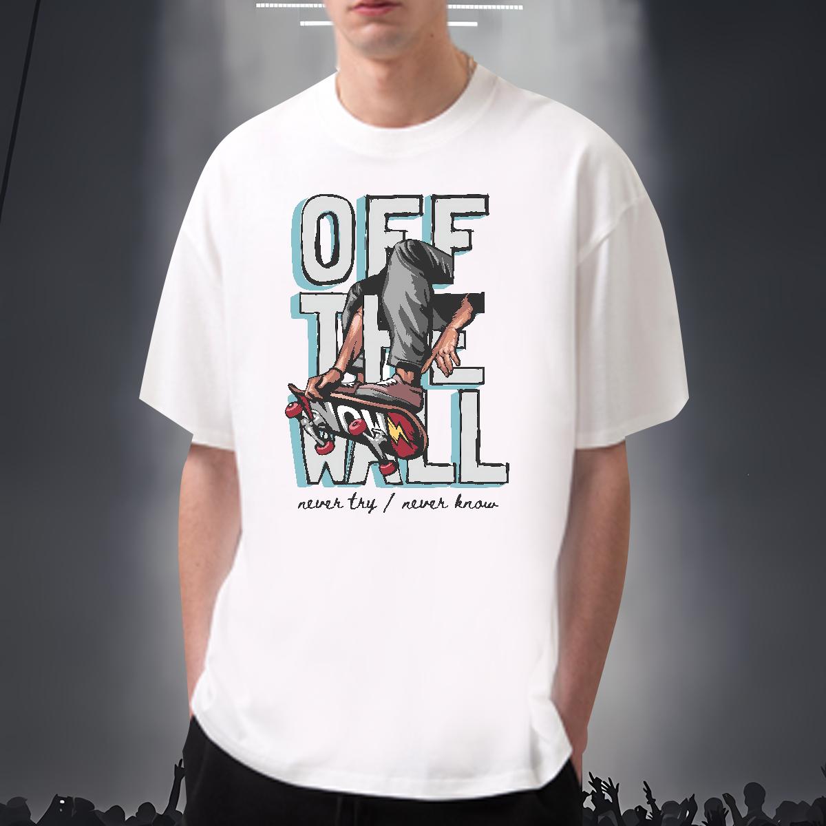 Soft Men Tees Graffiti Art 230g 100% Cotton Round Neck Short Sleeve Home Outdoor T-Shirts DIY Printed 2024 Top Tees