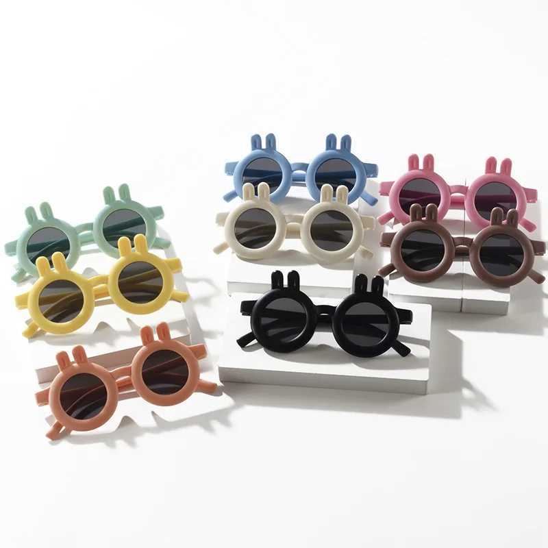 Sunglasses Curved Ear Rabbit Cartoon Childrens Sunglasses Cute Glasses UV Baby Sun Protection