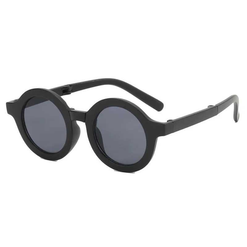 Sunglasses New Fashionable Childrens Cute Baby SunglassesUV400 Foldable Portable Sunshade Sunscreen And UV Resistant Glasses
