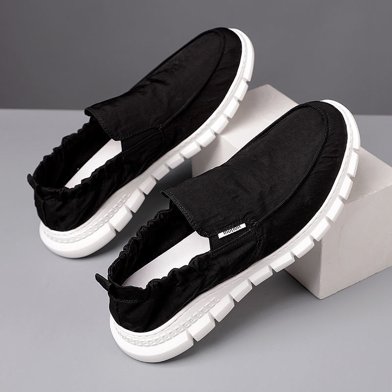 Men's summer breathable one foot lazy work old Beijing cloth cross-border men's casual board shoes