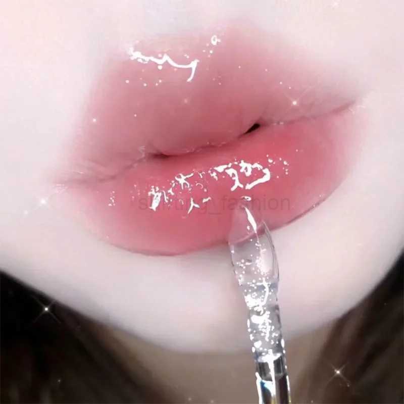 Cotton Candy Transparent Lip Gloss Mirror Moisturizing Lip Oil Lasting Clear Glitter Hydrating Plumping Liquid Lipstick MakeupCL240716