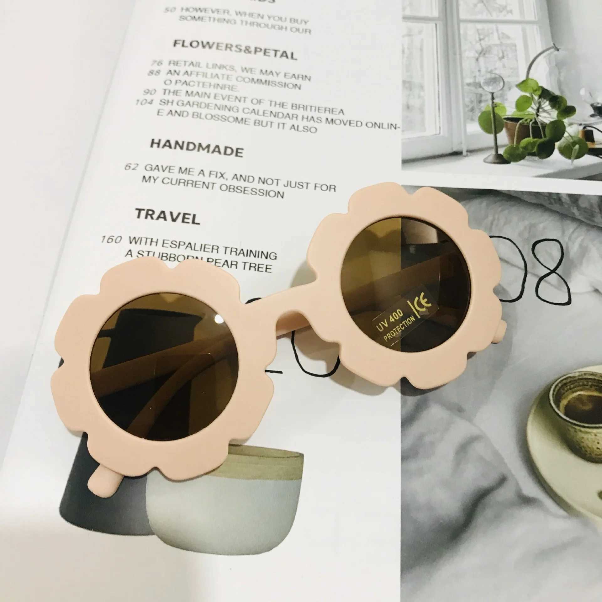 Sunglasses 2023 new cute childrens frosted glasses color series baby sunglasses