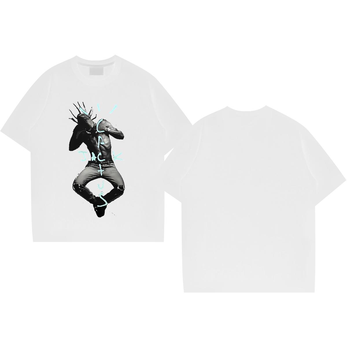 5A Tshirt for Man Woman O-Neck Short Sleeve Cotton Daily Outfit T-Shirts Cartoon Printing S-3XL New Arrival Tees