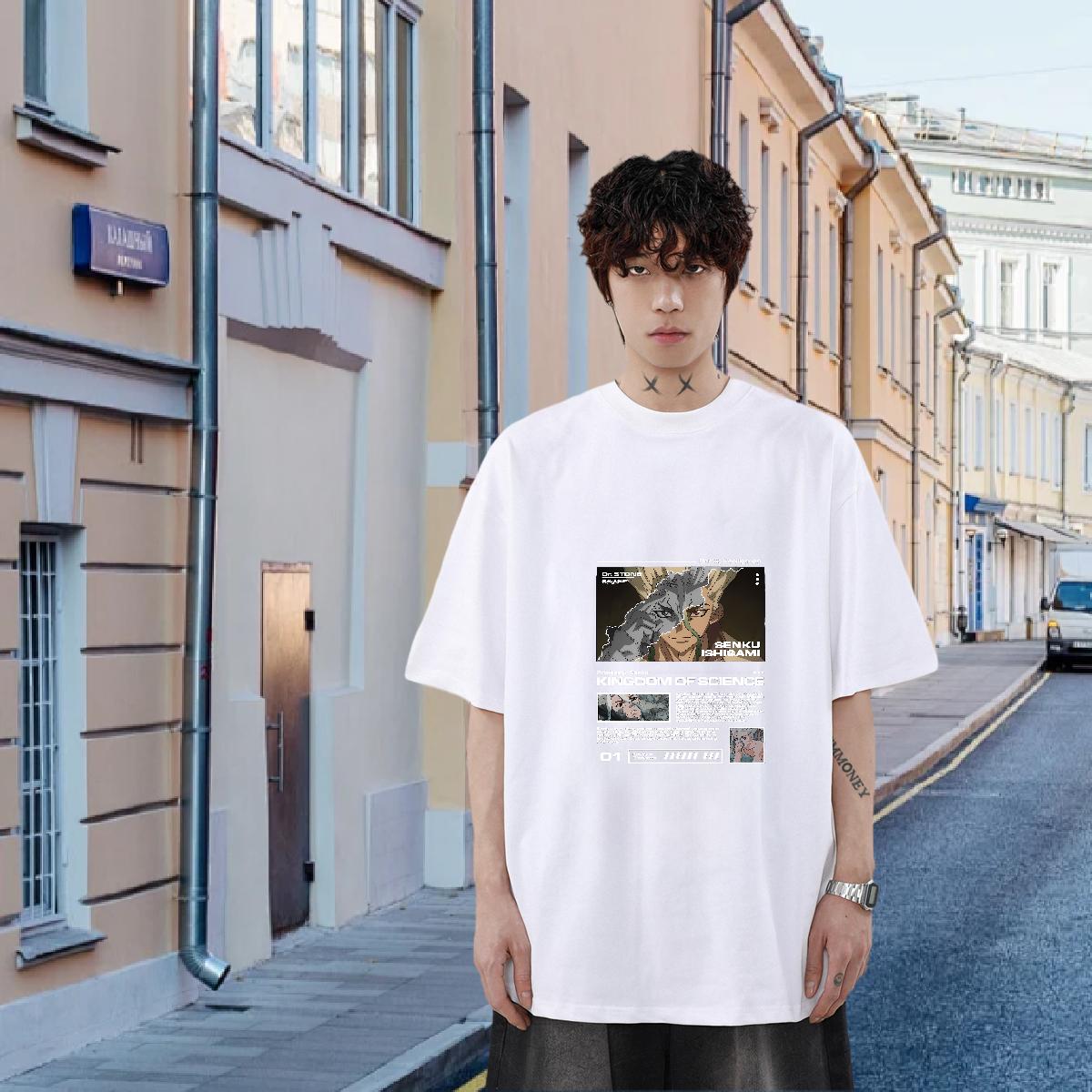 New Designer Mens T Shirts Custom Anime Casual Couples T Shirts Cotton Breathable Short Sleeve Comfortable