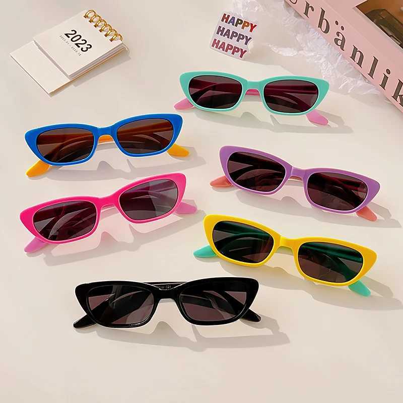 Sunglasses New Kids Cute Silicone Rectangle UV400 Sunglasses Children Colors Outdoor Sun Protection Sunglasses Boys Girls Fashion Glasses