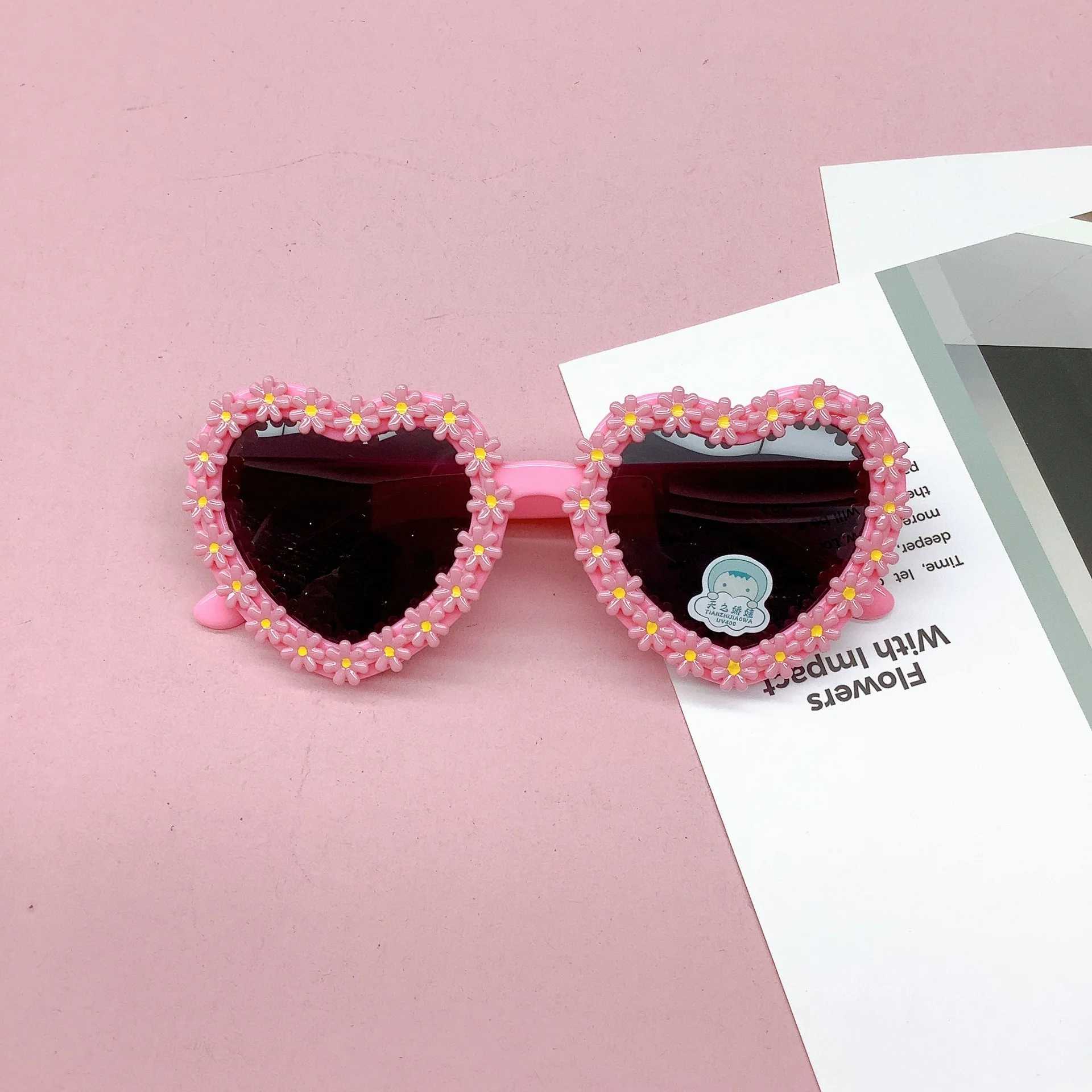 Sunglasses New love fashion childrens sunglasses for travel UV resistant concave shape wear silicone polarized eye protection glasses