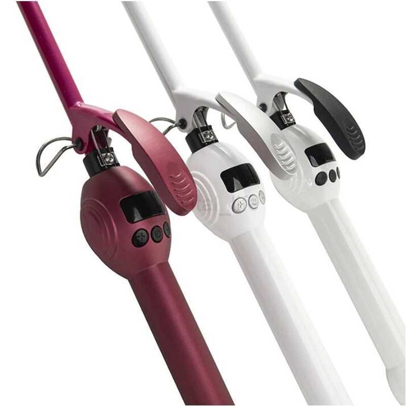 professional 9mm Curling Iron Hair Curler Pear Flower Wand Roller Waver LCD Display Beauty Styling ToolsCL240716