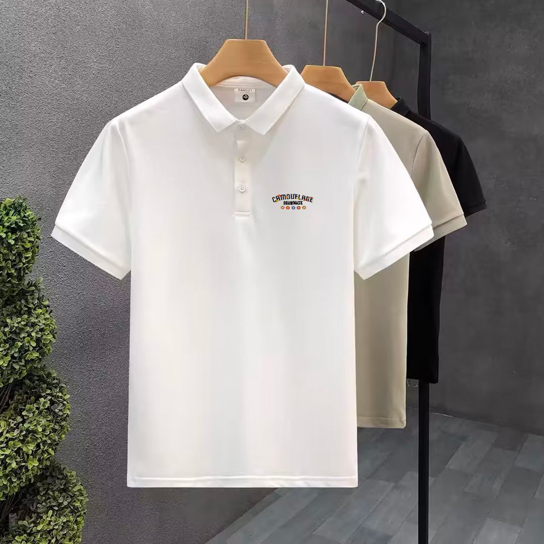 Men's 2024 Luxury Polo: Snake & Bee Embroidery, Casual Summer Designer Shirt