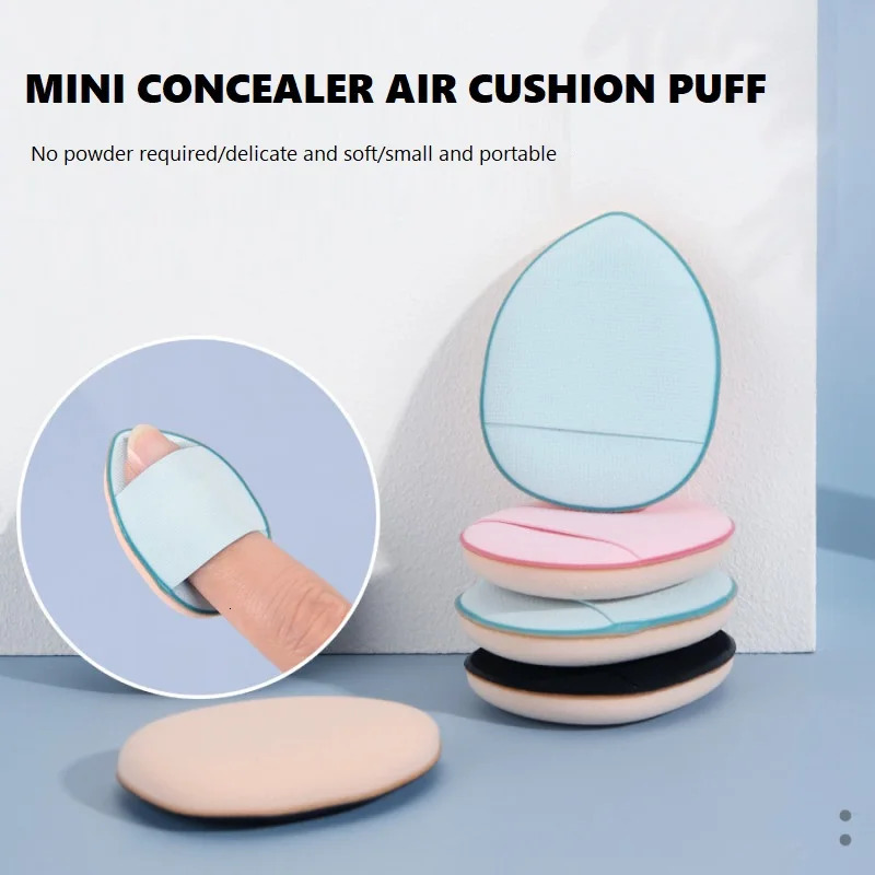 5/10 mini finger puff foundation make-up powder detailed makeup sponge face concealer mixed cosmetics accessories makeup tools 240715