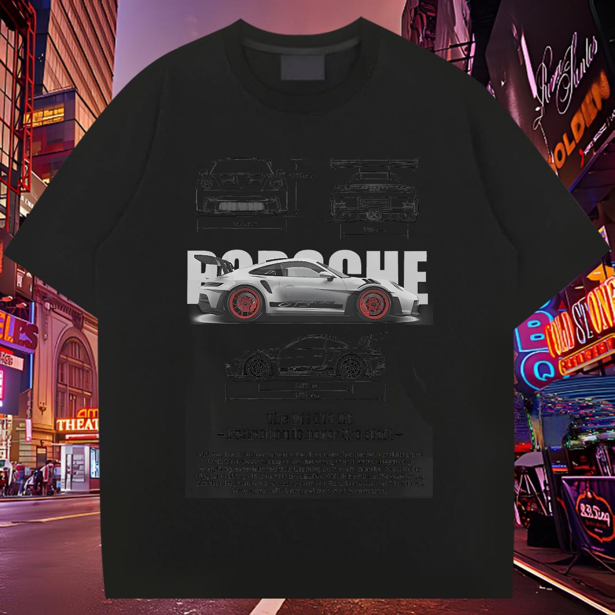 Fashion Design Men T Shirts fashion 100% Cotton 230g Anime Men Tops Tees Daily Outfit Round Neck Short Sleeve Loose Tees Shirts