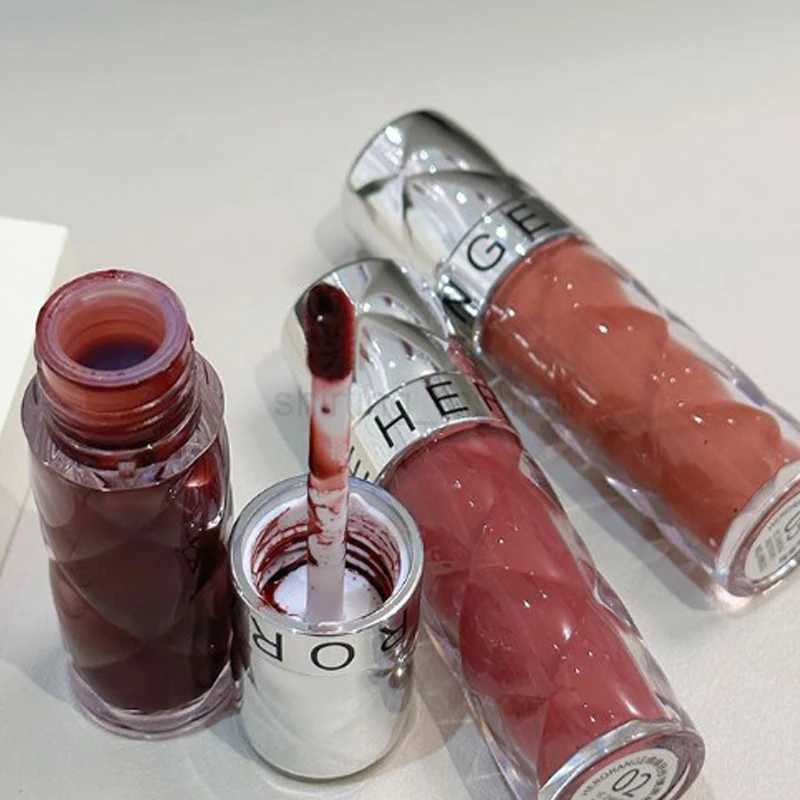 6 Colors Red Clear Lip Gloss Lasting Mirror Water Light Lip Glaze Jelly Glass Lip Oil Waterproof Lipstick Nude Clear Tint MakeupCL240716