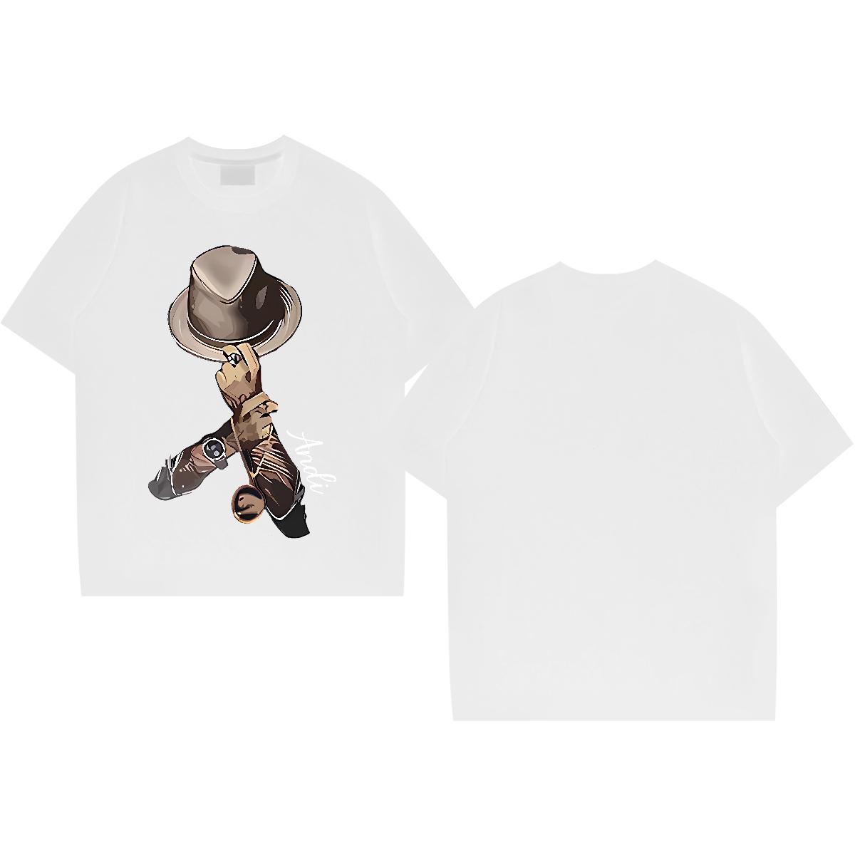 Classic T Shirts Men Hip Hop Street Cotton Breathable Short Sleeve Mens Tshirts DIY Customized Graphic Top Tees