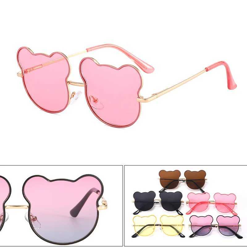 Sunglasses sunglasses New childrens cartoon metal b148 cub cute baby glasses UV400 anti ultraviolet Sunglasses