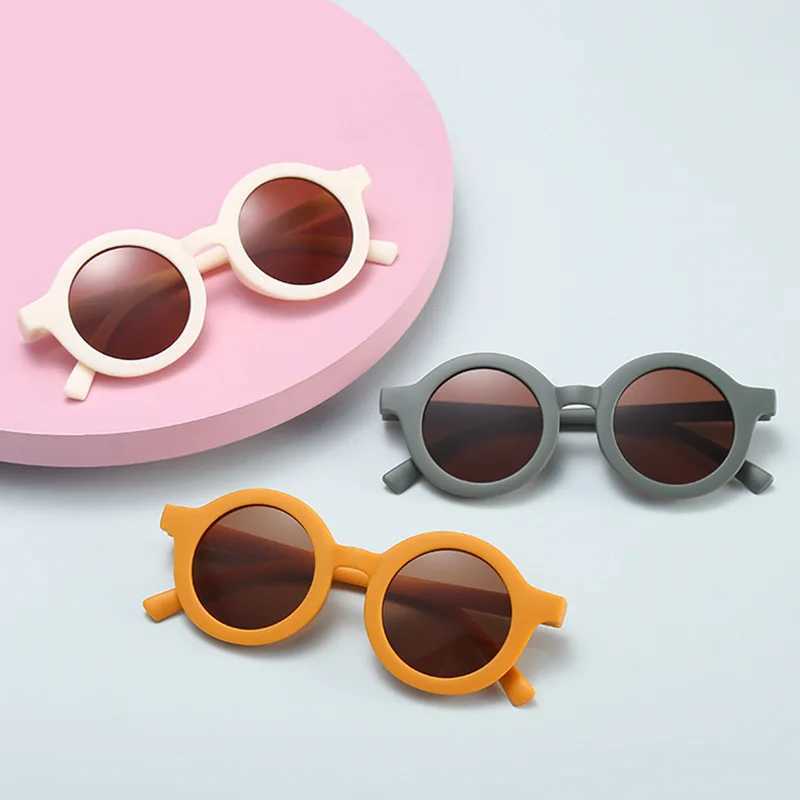 Sunglasses 2023ins Childrens sunglasses for boys and girls Childrens sunglasses for babies Round frame sunglasses