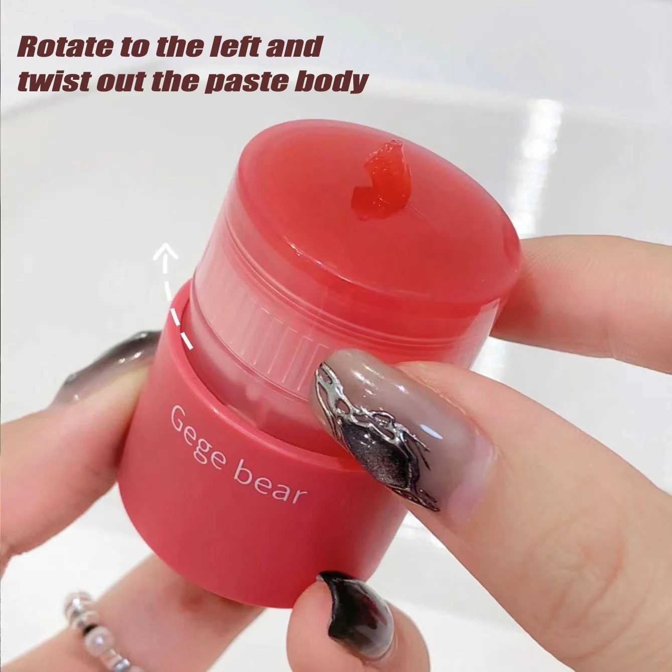 Grape Jelly Tint Lip Balm Moisturizing Water Light Solid Lip Gloss Peach Clear Lipstick Brightening Cheek Lip Primer Makeup zxx240715