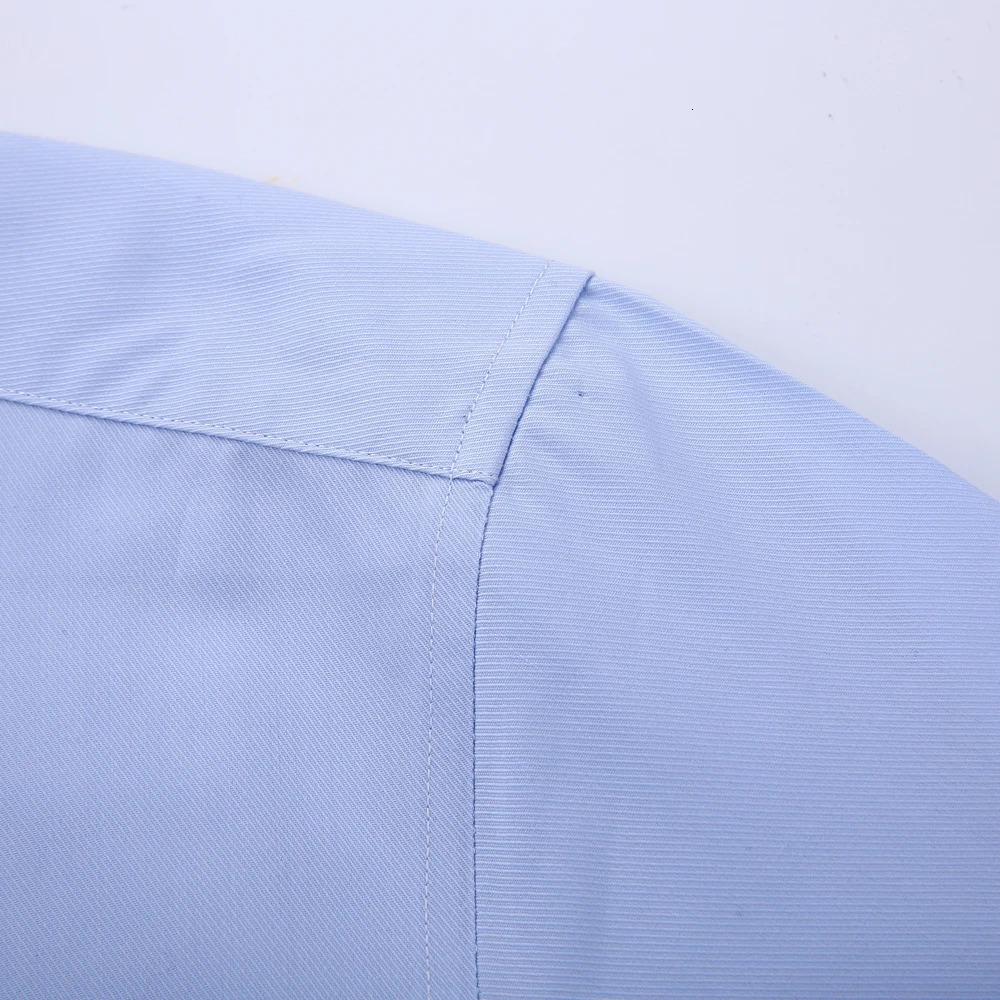 Mens Elegant French Cuff Fly Front Placket Dress Shirt Without Pocket Regular-fit Formal Business Activities Long Sleeve Shirts 240715