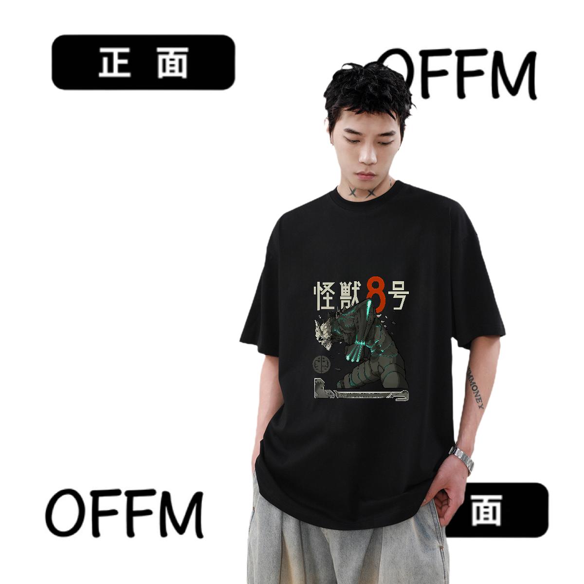 Wholesale Mens T Shirts Anime Print Casual Men Tops Tees O-Neck Short Sleeve Cotton Cool Design