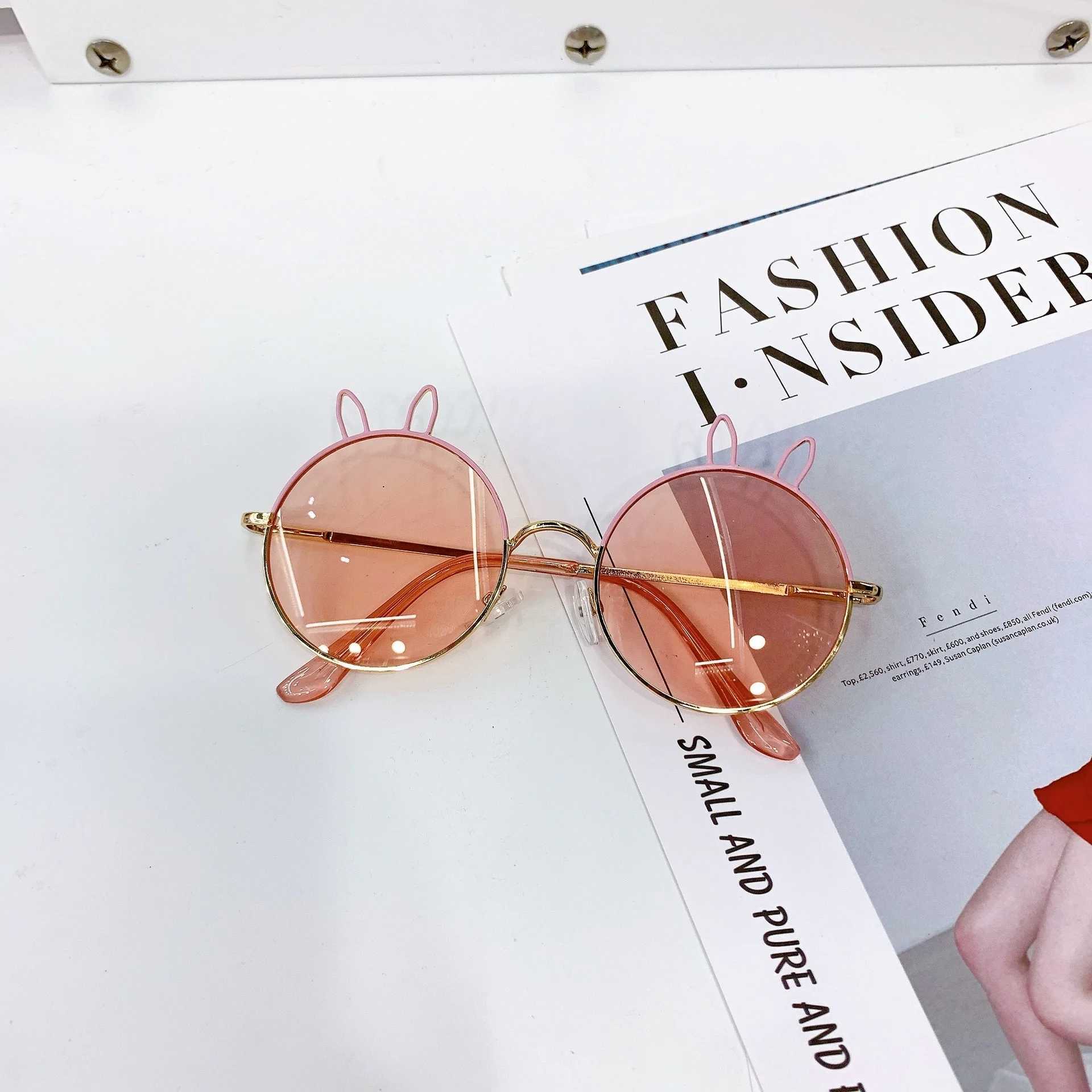 Sunglasses spring fashion childrens Sunglasses 2021 lovely personality decoration trend glasses UV400 anti ultraviolet Sunglasses