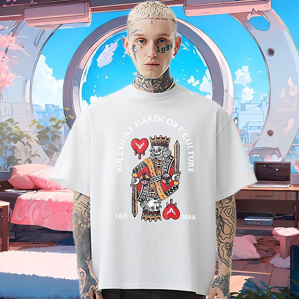 2024 Designer T-Shirts for Men fashion 100% Cotton 230g Custom Print Oversized Mens Tshirts Summer Casual Short Sleeve Cotton O-Neck Soft Tee Shirt