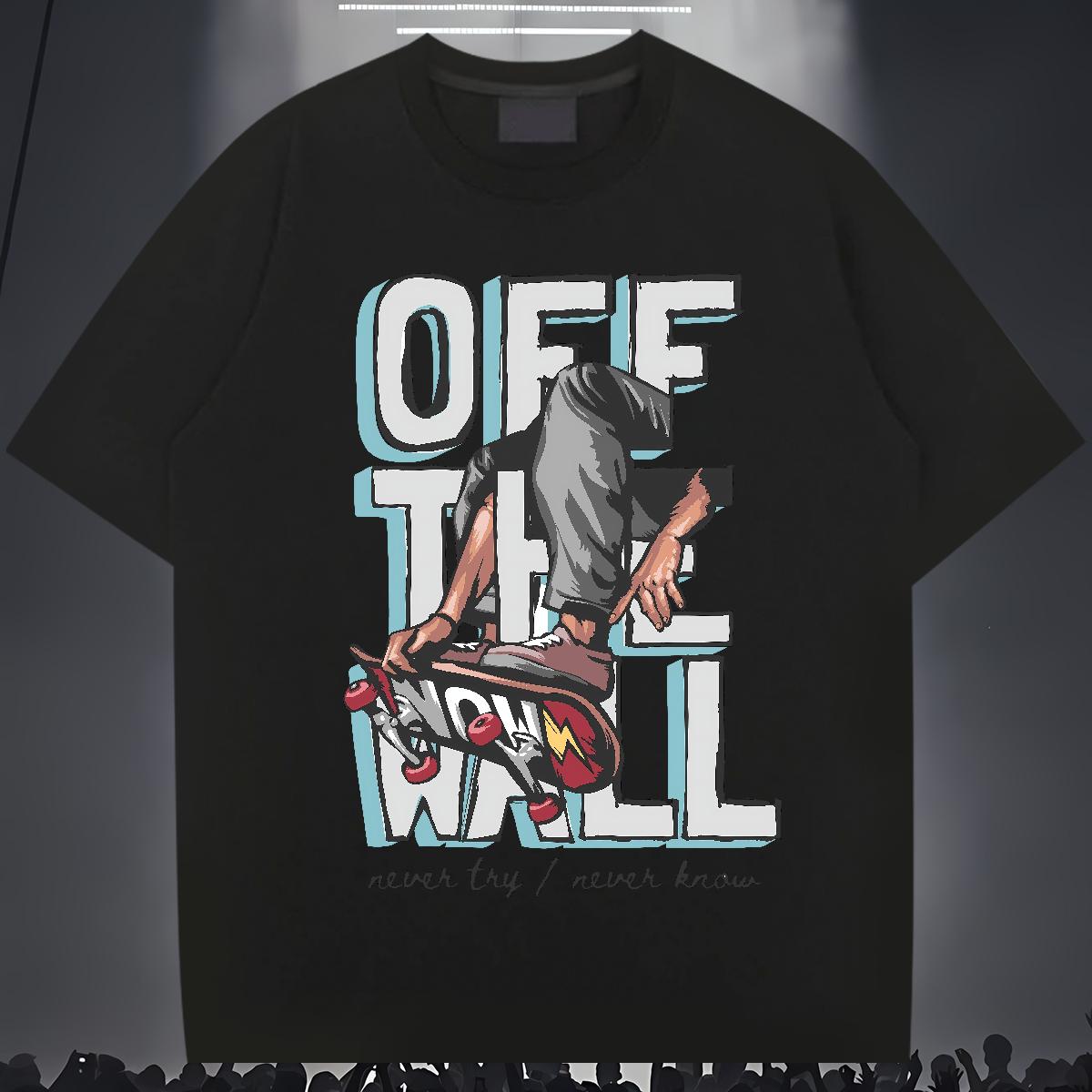 Soft Men Tees Graffiti Art 230g 100% Cotton Round Neck Short Sleeve Home Outdoor T-Shirts DIY Printed 2024 Top Tees