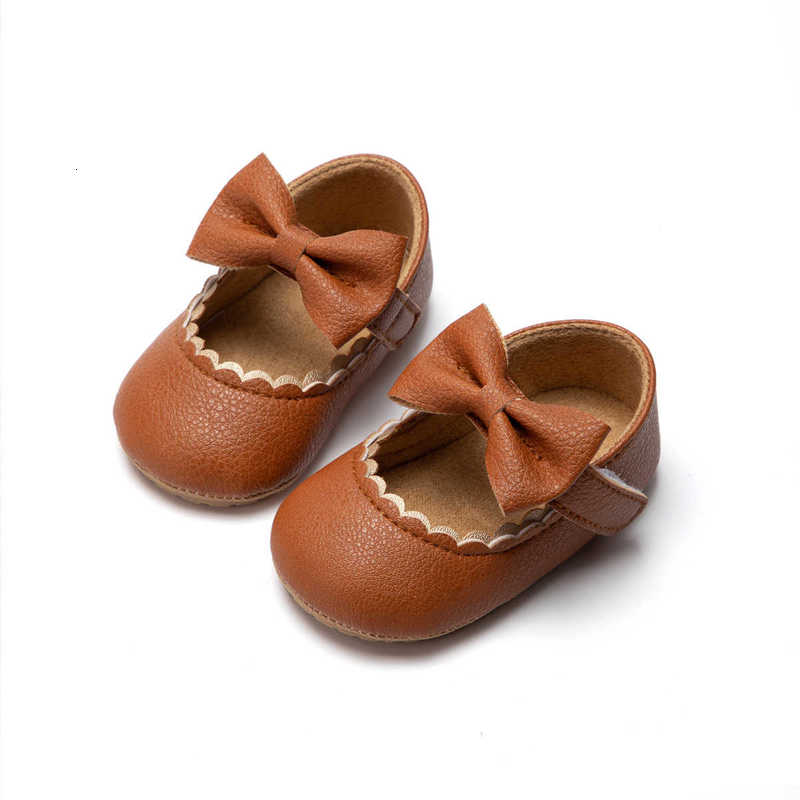 Baby First Walkers Baby shoes bow princess shoes rubber soled anti slip baby-shoes toddler shoe children's shoes