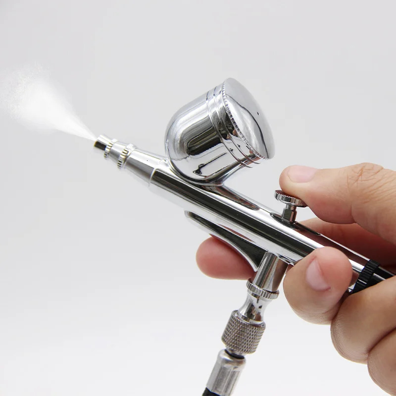 Facial Oxygen Therapy Steam Nail Art Airbrush Paint Nail Nano Sprayer Skin Cleaning Therapy Moisturizing Rejuvenation Compressor 240711