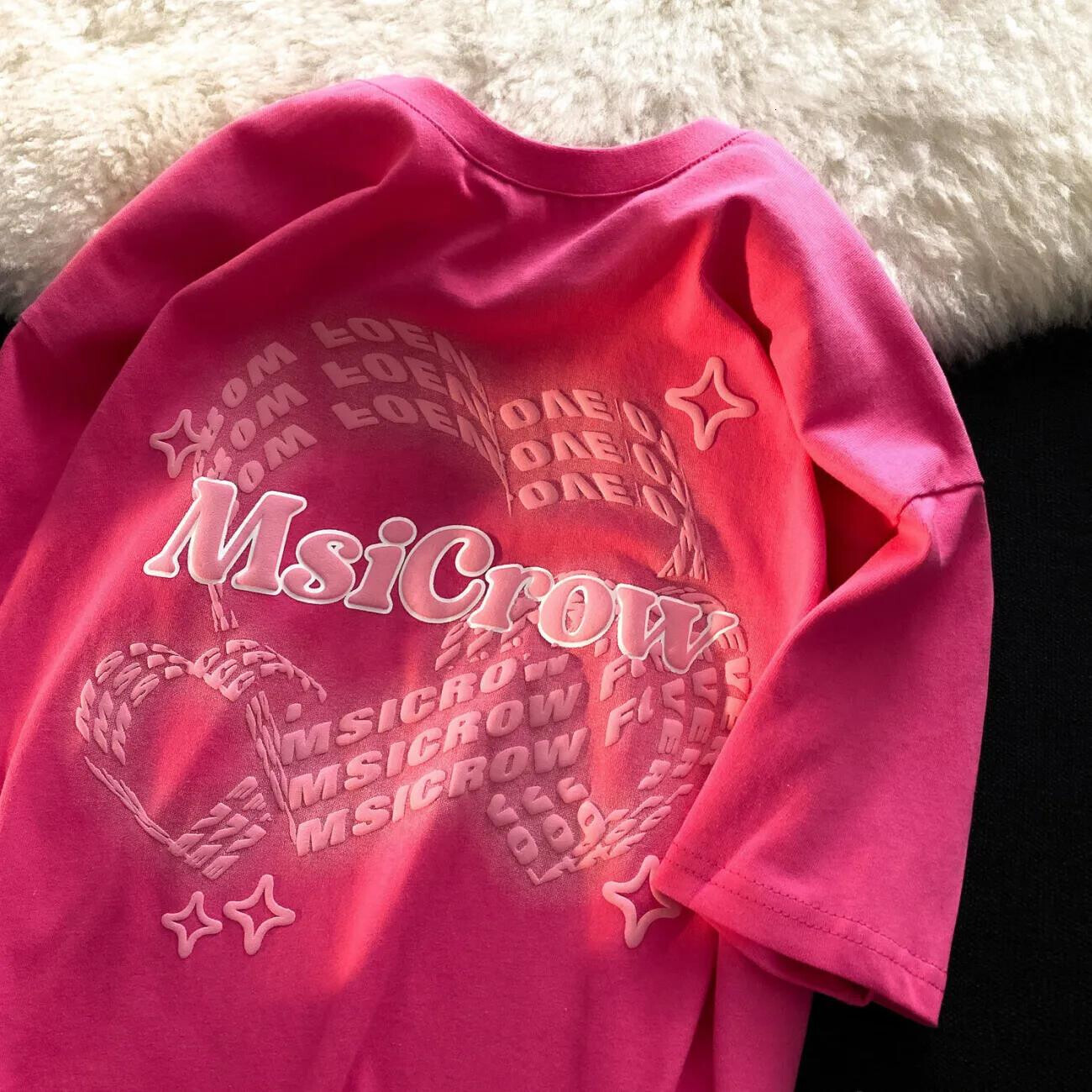 American Street Trend Loose Summer New Short-sleeved T-shirt Women's Korean Sweet College Style Casual All-match Top