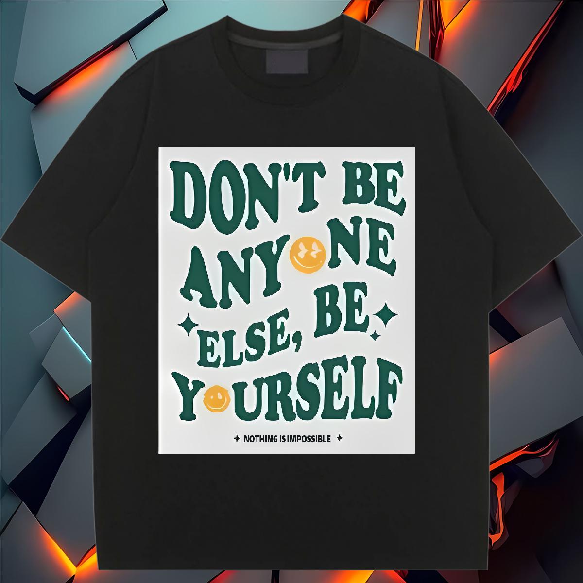 Fashion Womens T Shirts Cotton Breathable Soft nothing is impossible 100% Cotton 230g Sports Street Wear Women Tees Cartoon Anime High quality Tops Sh