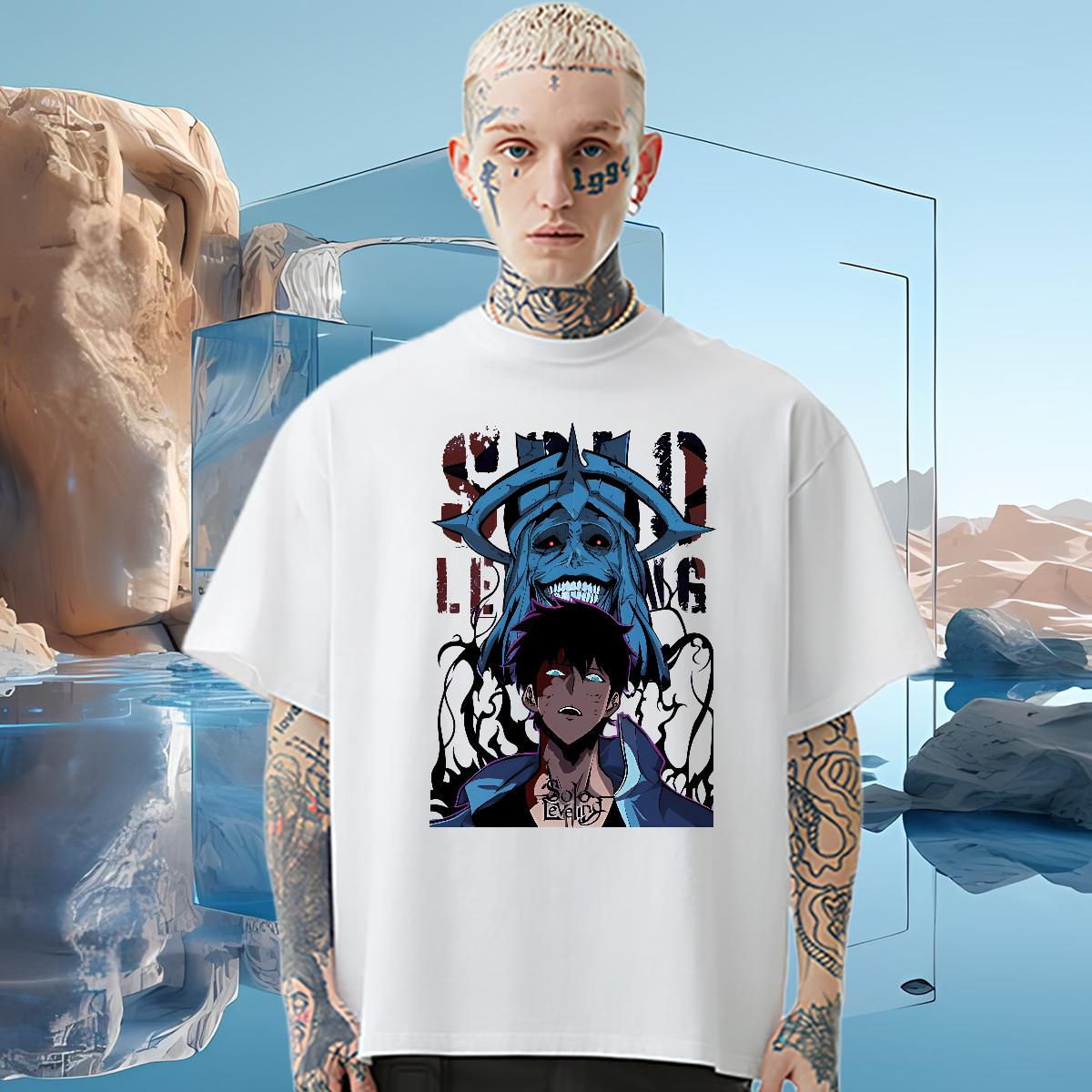 New Designer Man T Shirts fashion 230g Cotton DIY Logo Men Clothes T-Shirt Beach Breathable Crew Neck Cotton Classic Tshirts