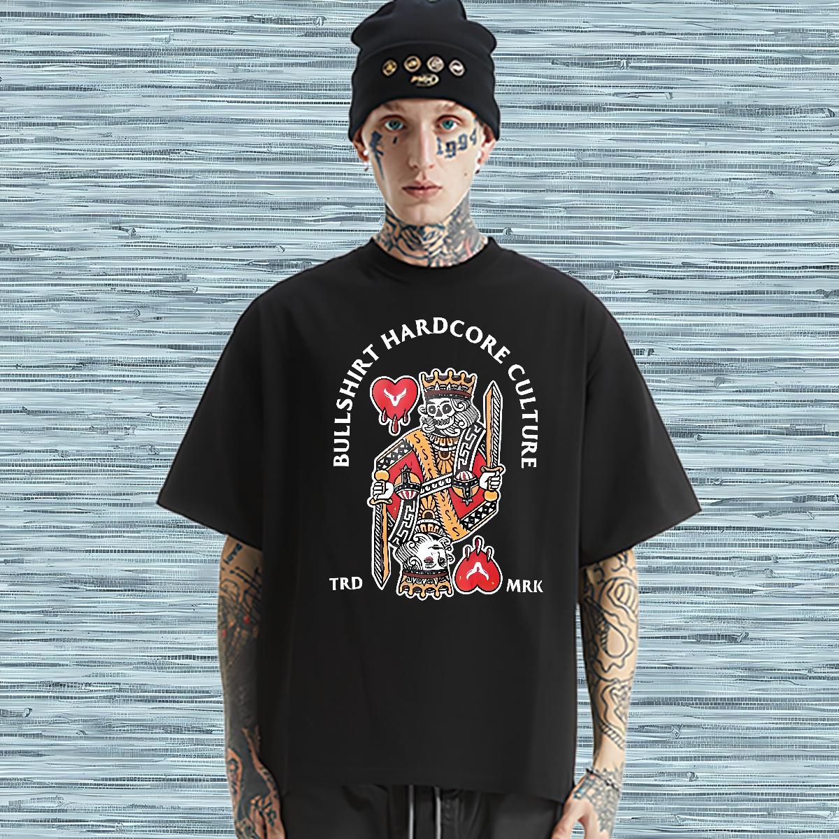 Designer Men Clothes T-Shirt fashion 230g 100% Cotton Breathable Crew Neck Sport Men T Shirts Custom Print Oversized 2024 Tees