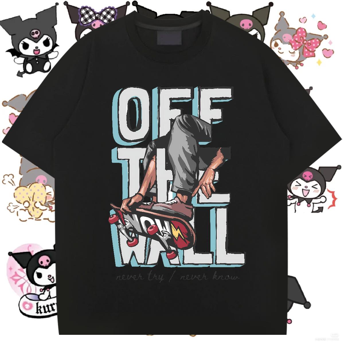 2024 New Man T Shirts Graffiti Art 230g Cotton DIY Logo Home Outdoor Men Tops Tees Cotton Breathable Cool