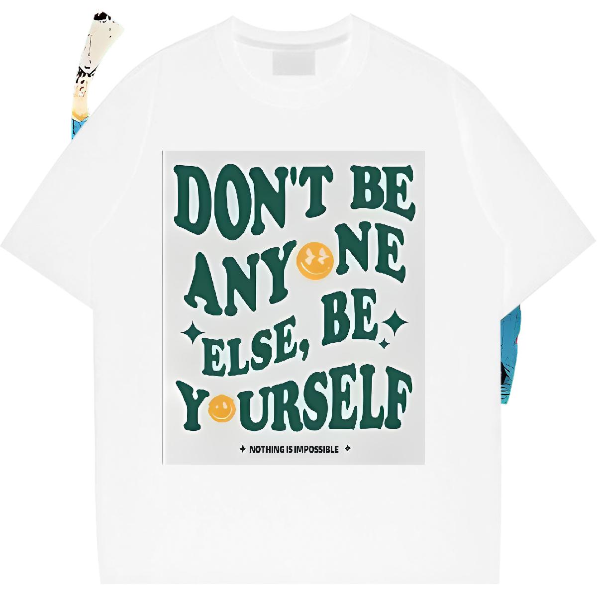 Fashion New Women T Shirts Cotton O Neck Short Sleeves nothing is impossible 230g Cotton Sport Lady T shirt Plus Size Custom Soft Tshirts