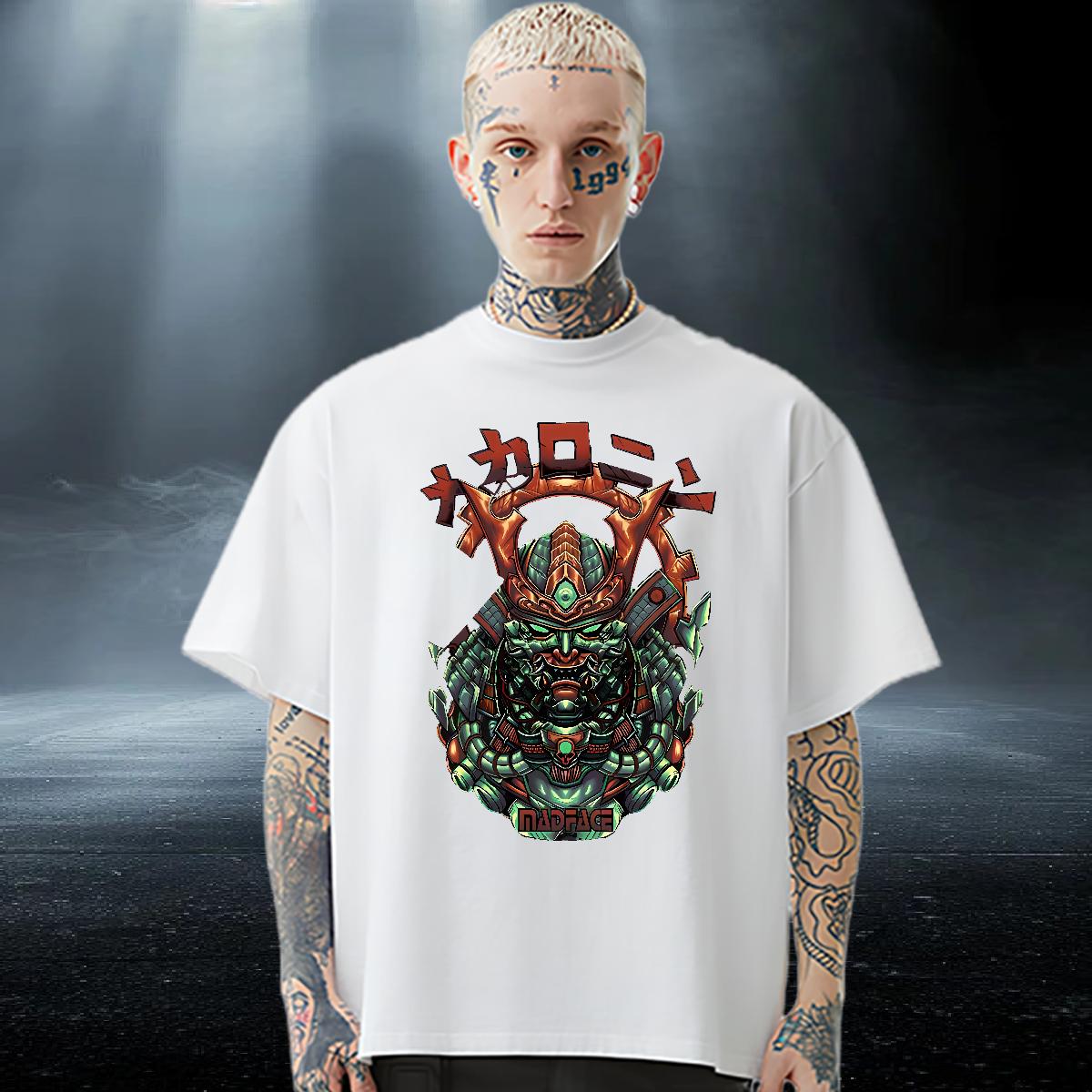 Classic Man T Shirts fashion 230g Cotton Anime Printing Street Breathable Crew Neck Couples T Shirts DIY Asian Size Tshirts