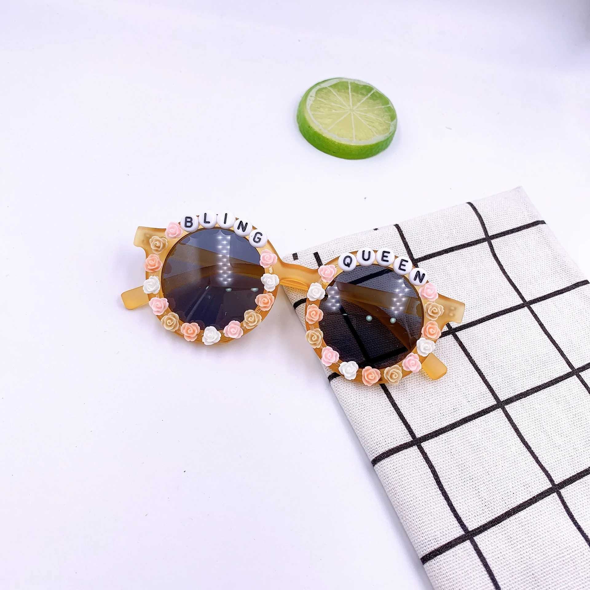 Sunglasses DIY Childrens Sunglasses New sticky letter cute personality childrens sunglasses Fashion Street Photo cool glasses sunglasses