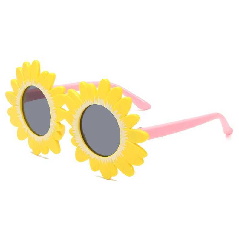 Sunglasses Childrens Sunflower Sunflowers 2024 New Cute Boys And Girls Fashion Sunglasses Style