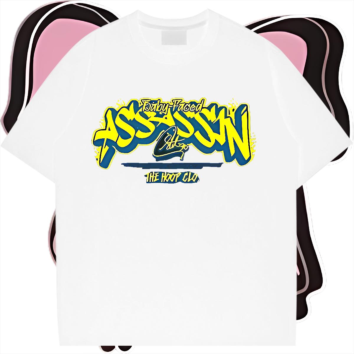 2024 T-Shirts DIY Street wear Hip Hop Men Tops Tees Cotton Breathable 5A