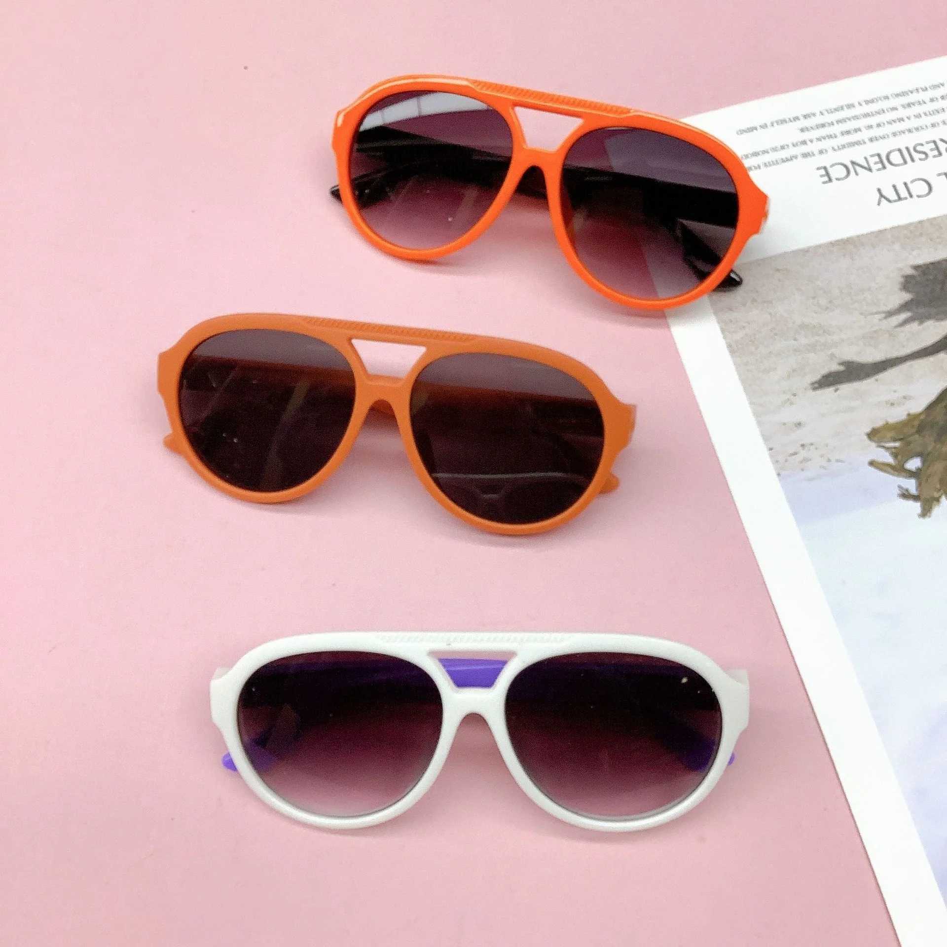 Sunglasses 2023 New Toad mirror Childrens sunglasses Fashion sun-shading concave outdoor fashion baby sunglasses