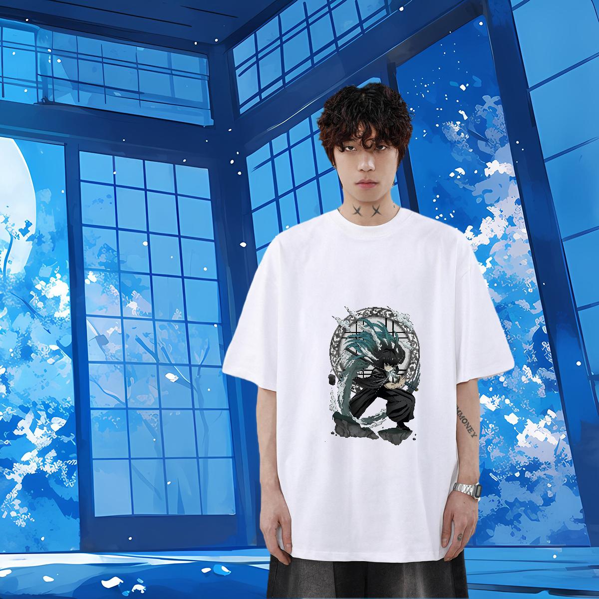 Classic Casual T shirt DIY Anime Spring Summer Men Tees Short sleeve Cotton Soft 5A