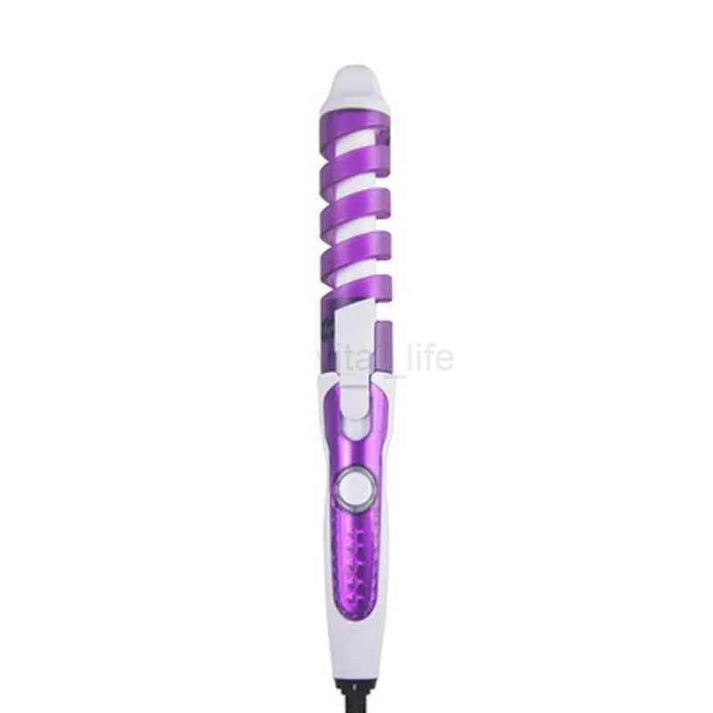 Interchangeable Hair Styling Tools Rotating Ceramic Automatic Hair Curler Straightener Brush Hair CurlerCL240716