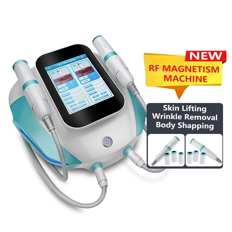 2 in 1 Ultrasound RF Skin Rejuvenation Collagen Elastin Remodeling Anti-aging Smas Face Lifting HIFU Beauty Equipment 6 Cartridges Body Shaping