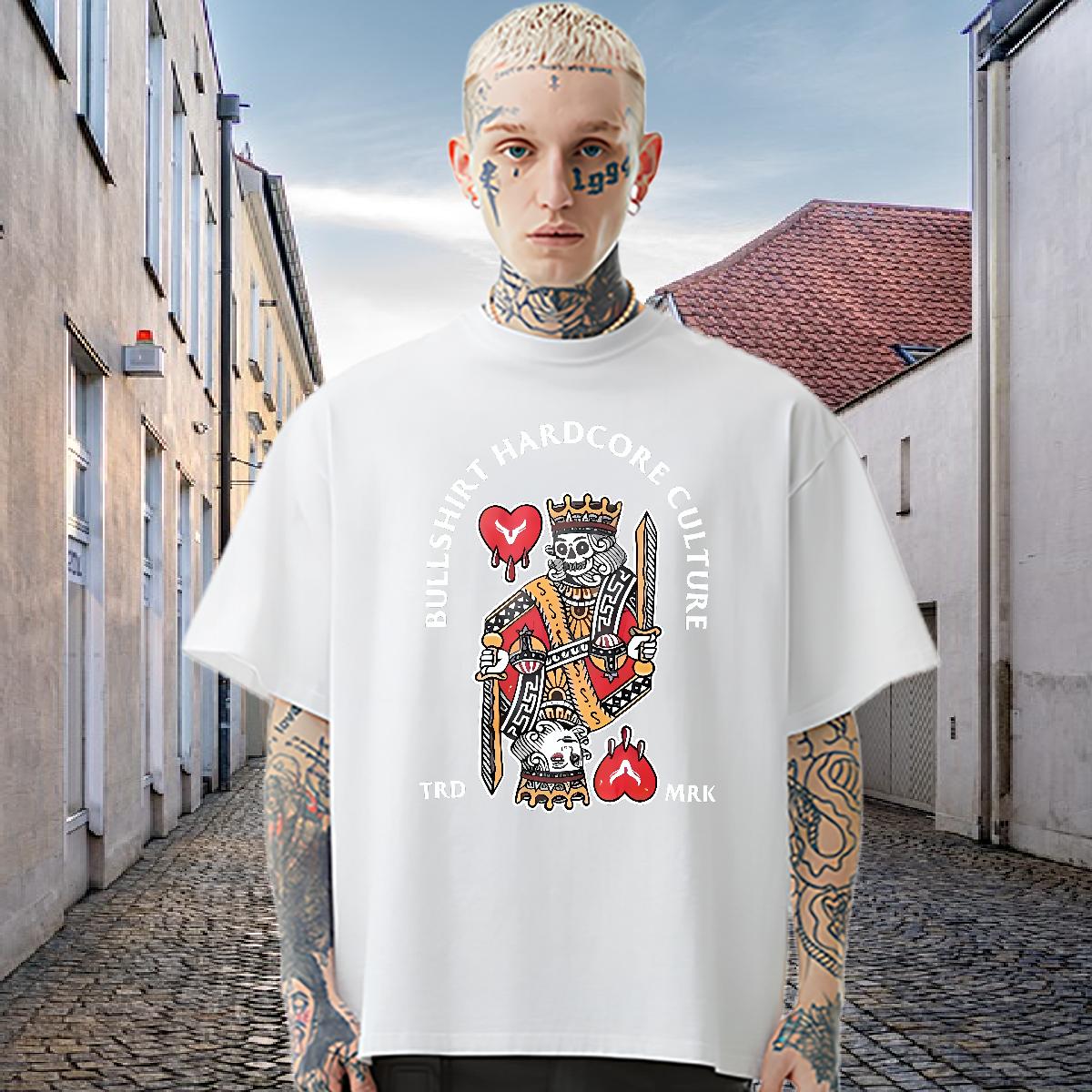 Soft T-Shirts fashion 230g Cotton Beach Short sleeve Cotton Soft Men Tops Tees Designer Graphic Wear