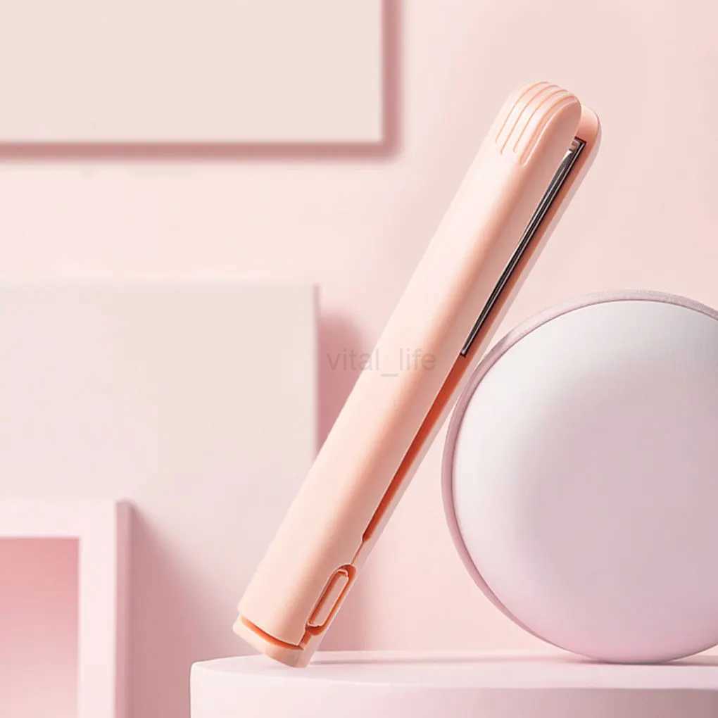 USB Portable Cordless Hair Straightener Curler Easy To All Hair Types USB Rechargeable Curling IronCL240716