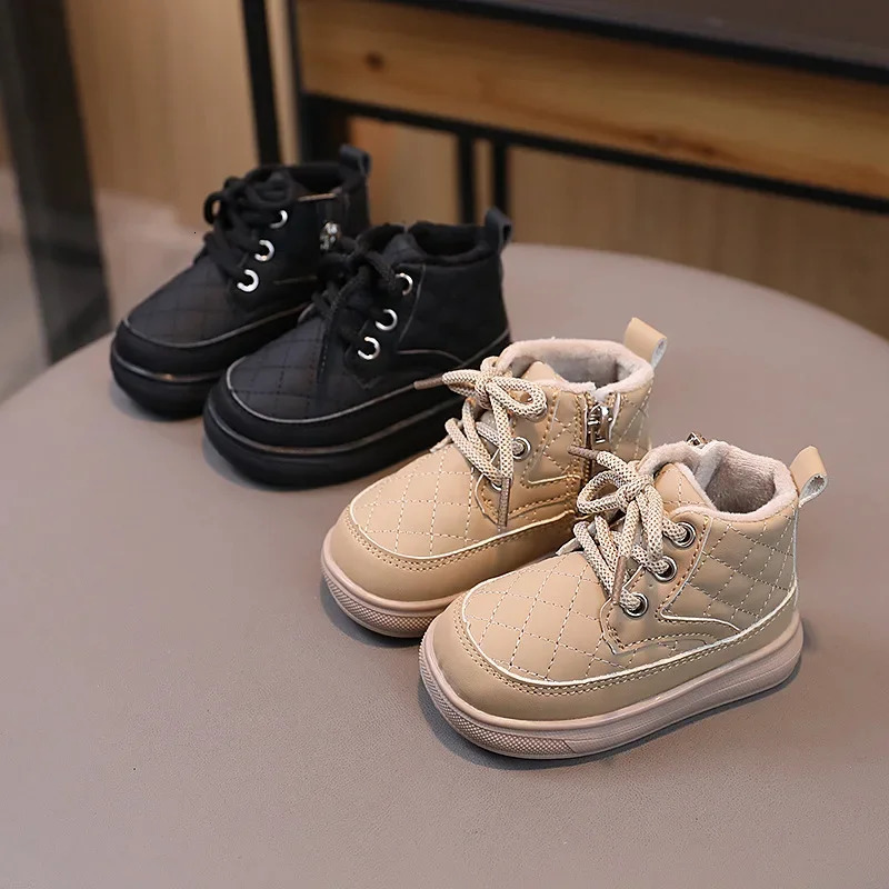 Kids Snow Boots for borns Boy Girl Winter Warm Children Cotton Shoes Kid Sneaker Baby Toddler Non-slip Ankle Boots G11281 240710