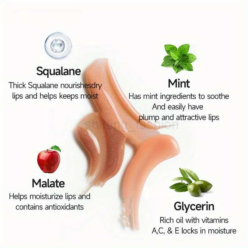 Shimmer Lip Oil Tinted For Fuller Lip Effect Collagen Lip Gloss Moisturizing Lip Care Extreme Volume Lip Essence Lips EnhancerCL240716