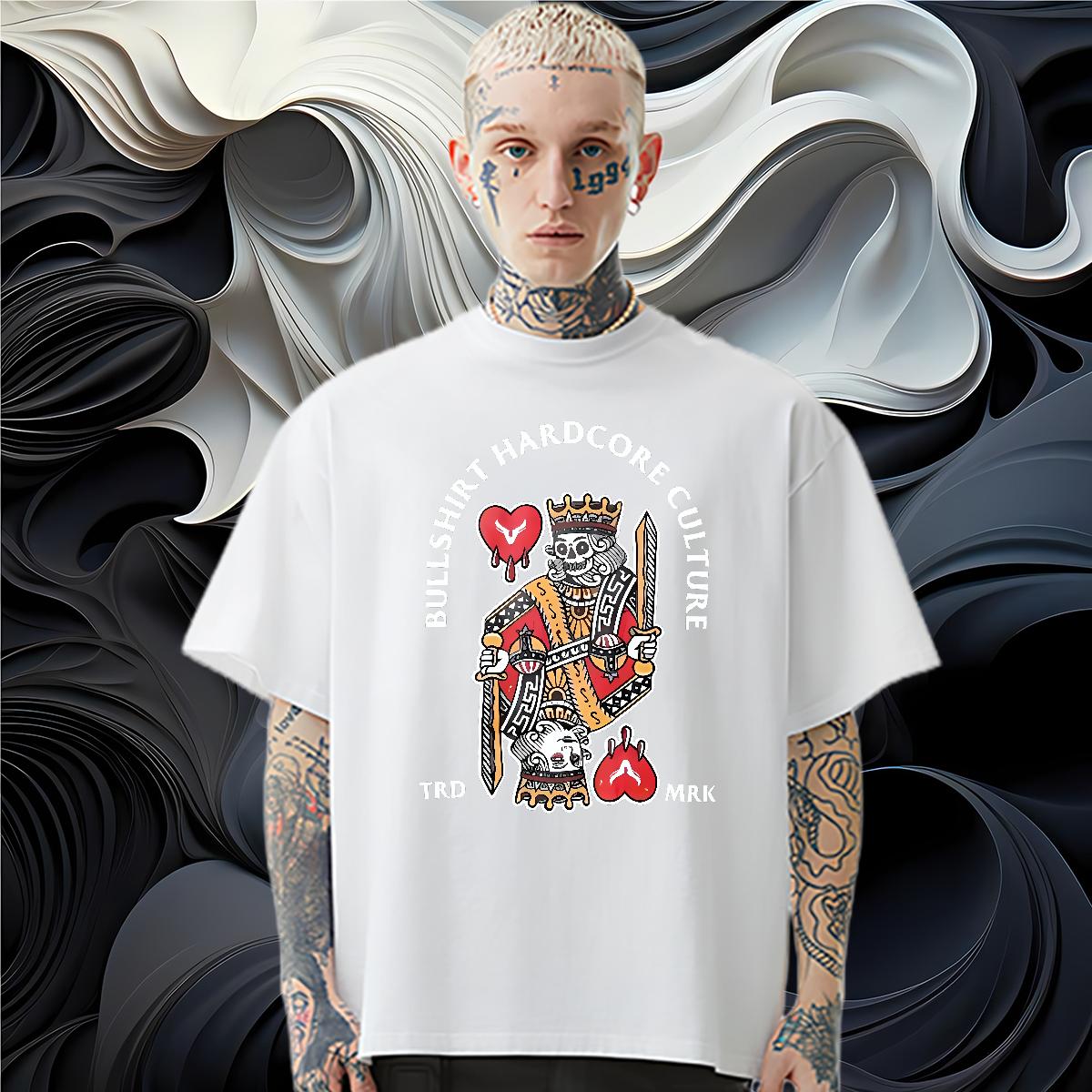 High Quality Couples T Shirts fashion 230g Cotton Cotton O Neck Short Sleeves Summer Casual Mens T Shirts Asian Size Fashion Designer Tees