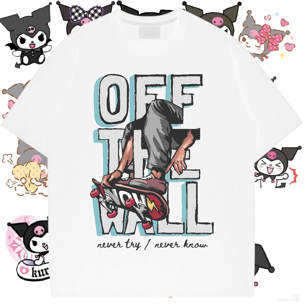 2024 New Man T Shirts Graffiti Art 230g Cotton DIY Logo Home Outdoor Men Tops Tees Cotton Breathable Cool